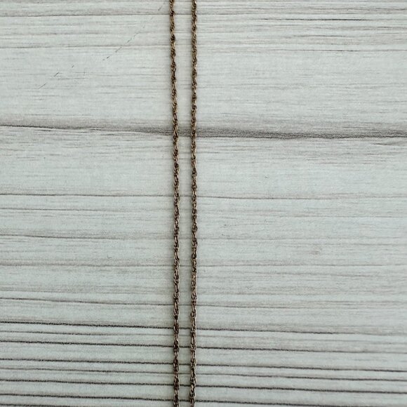 Vintage Rose Oval Krementz Pendant Necklace - Picture 4 of 5